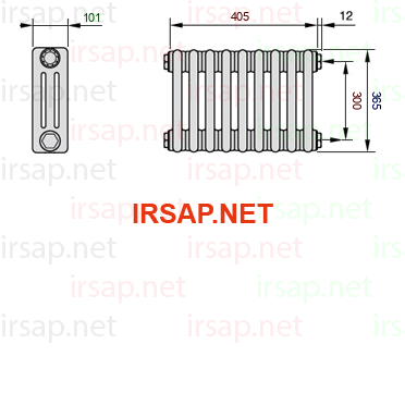 Радиатор IRSAP Tesi 30365/9 T30 CL 01